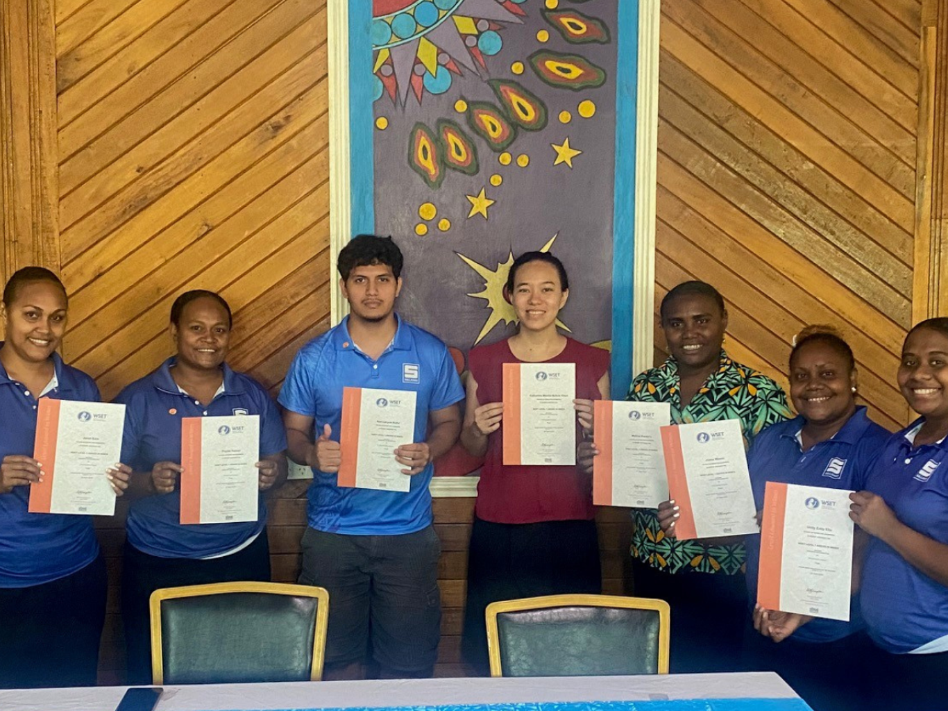 Candidates hold certificates