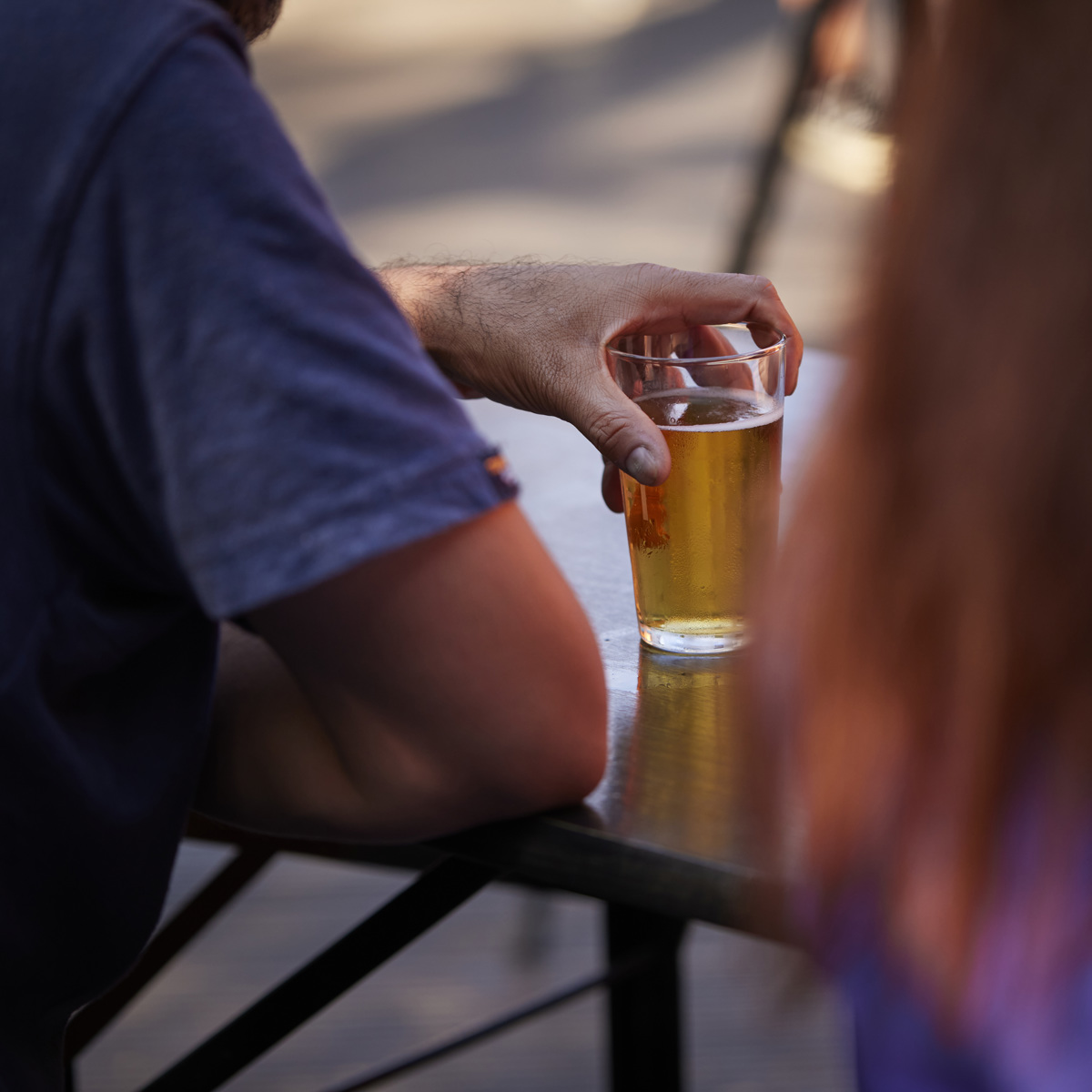 Man holding beer