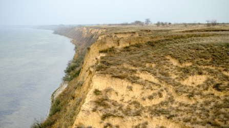 Ukrainian landscape with coastline